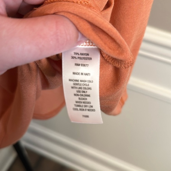 A.N.A. Scoop neck T-shirt size 3X in Spanish tile - Picture 4 of 5